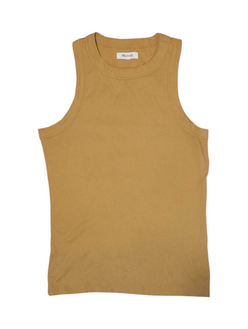Madewell (Re)generative Cotton Essential High Neck Tank Small Pollen/ Ochre